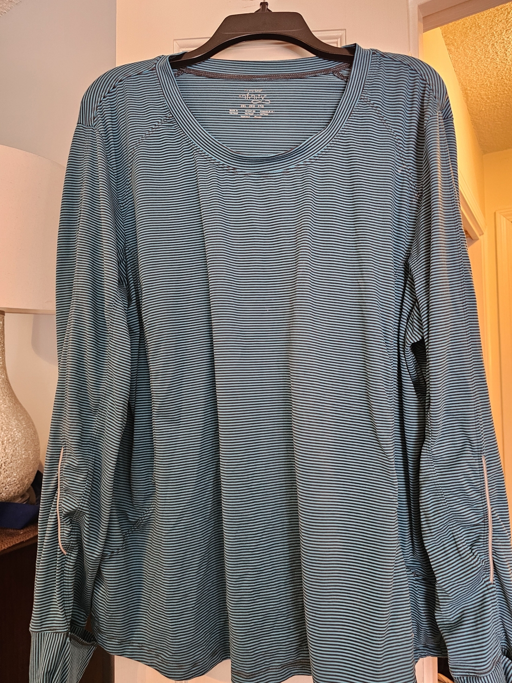 4/$25 Women’s Light Blue Striped Long-Sleeve Tee